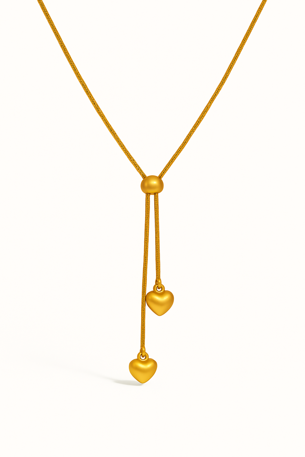IRAZ 18k Gold Plated Anti-Tarnish Heart Adjustable Necklace