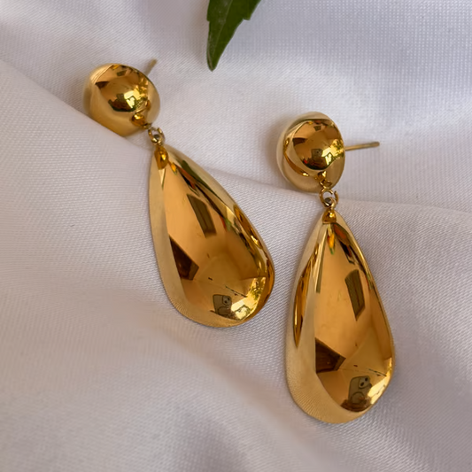 IRAZ 18k Gold Plated Anti-Tarnish Teardrop Earrings
