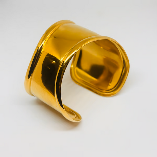 IRAZ 18k Gold Plated Anti-Tarnish Bone Cuff
