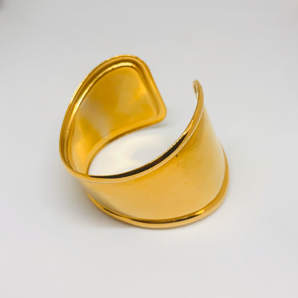 IRAZ 18k Gold Plated Anti-Tarnish Bone Cuff
