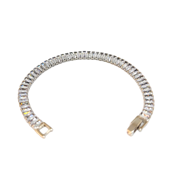 IRAZ 92.5 Silver Plated Anti-Tarnish Tennis Bracelet