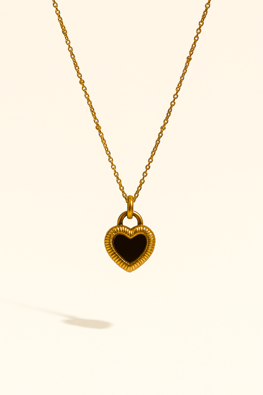 IRAZ 18k Gold Plated Anti-Tarnish Heart Pendant Necklace