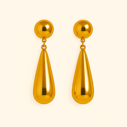 IRAZ 18k Gold Plated Anti-Tarnish Teardrop Earrings