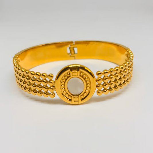 IRAZ 18k Gold Plated Anti-Tarnish Watch Style Bracelet